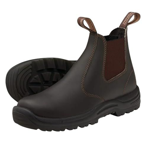Blundstone Men's 491 Work Series Slip Resistant Chelsea Boots – Premium Oil-Tanned Leather Boot