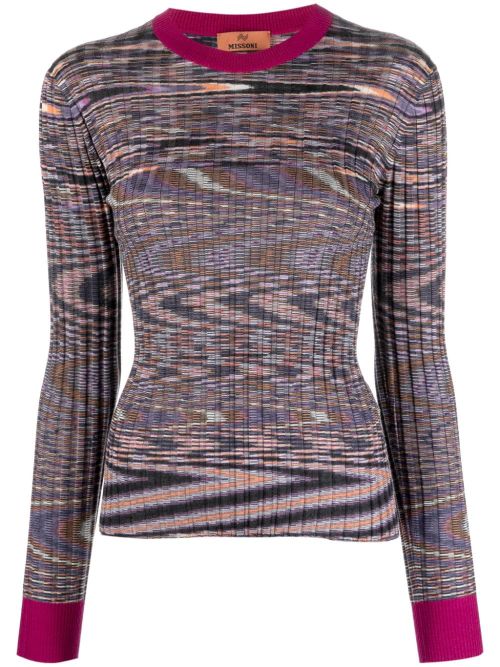 Cashmere-Silk Blend Sweater — multicolour