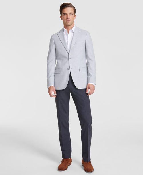 Men's Modern-Fit Solid Sport Coat - Light Grey