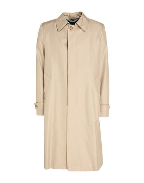 Man Overcoat & Trench Coat Beige Size 42 Silk