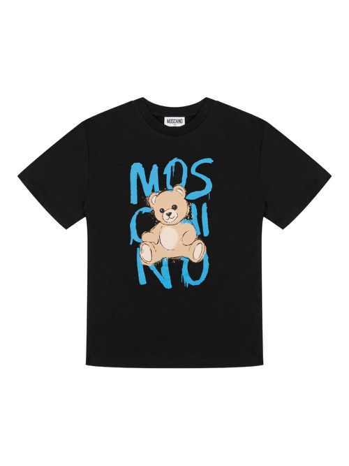 Teddy-bear graphic t-shirt - 60100 - nero