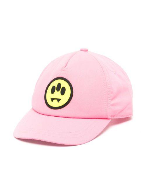 Rubberised-logo baseball cap - Pink