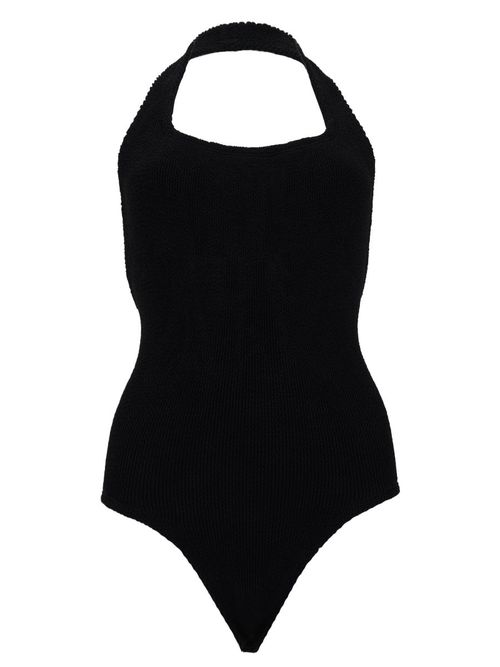 Sandy Swim Textured Halter Swimsuit