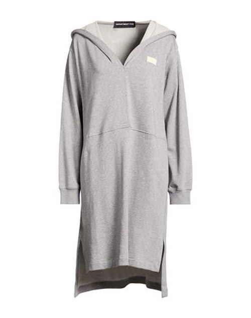 Woman Mini dress Light grey Size S Cotton