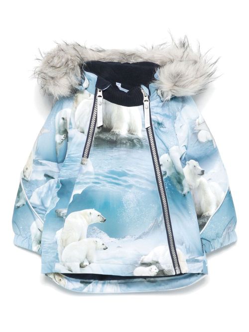 Hopla Fur jacket - Blue