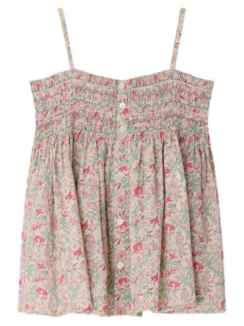 Apolline Strappy Blouse In Liberty Organic Cotton