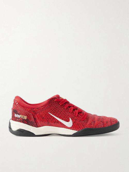 Total 90 Se Embroidered Snake-effect Leather Sneakers - US Women's 9.5