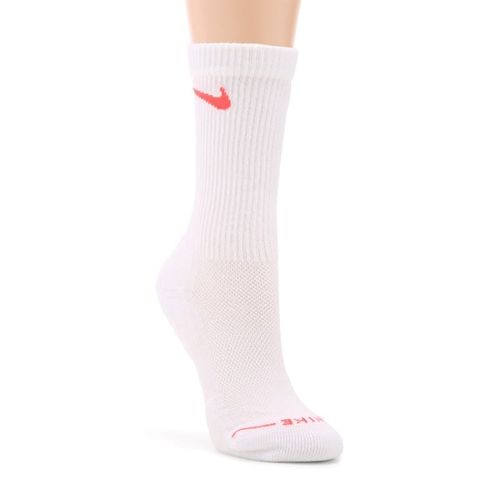 6 Pack Medium Everyday Elevated Cushion Crew Socks (White/Multi Swoosh)