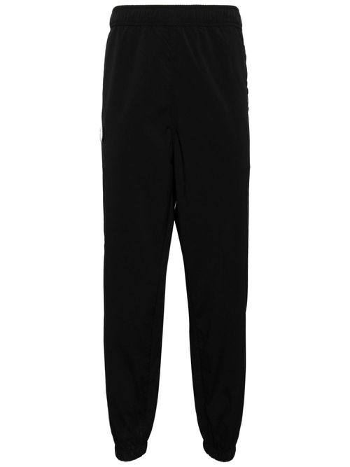 Logo-print elasticated-waist track pants - Black