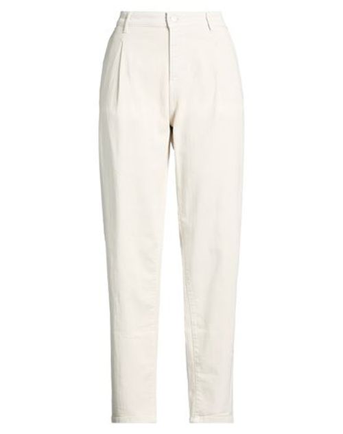 Woman Pants Light grey Size 26 Cotton, Elastane