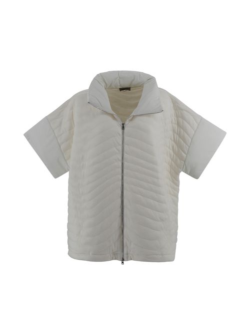 Short-sleeved Padded Poncho