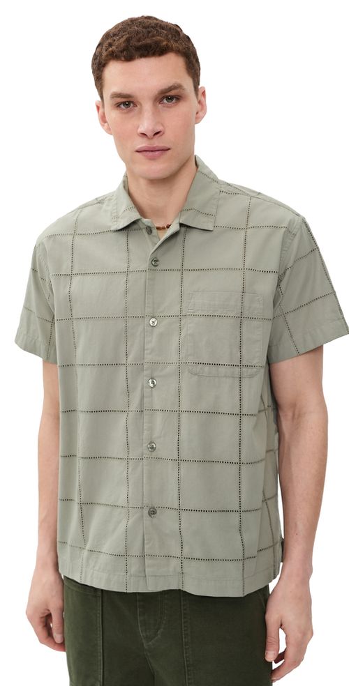 Angelo Woven Top Dried Sage