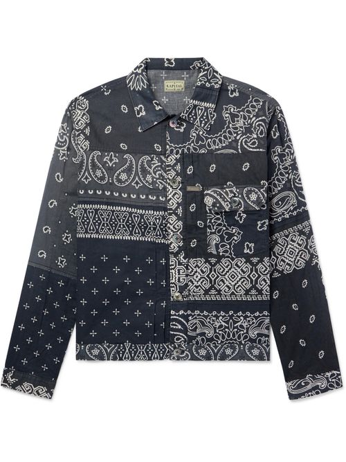 Patchwork Bandana-Print Cotton Jacket