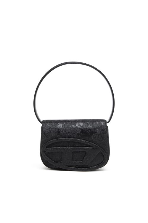 1DR-Iconic 1DR bag in glitter-camo Lurex - Shoulder Bags - Woman - Black