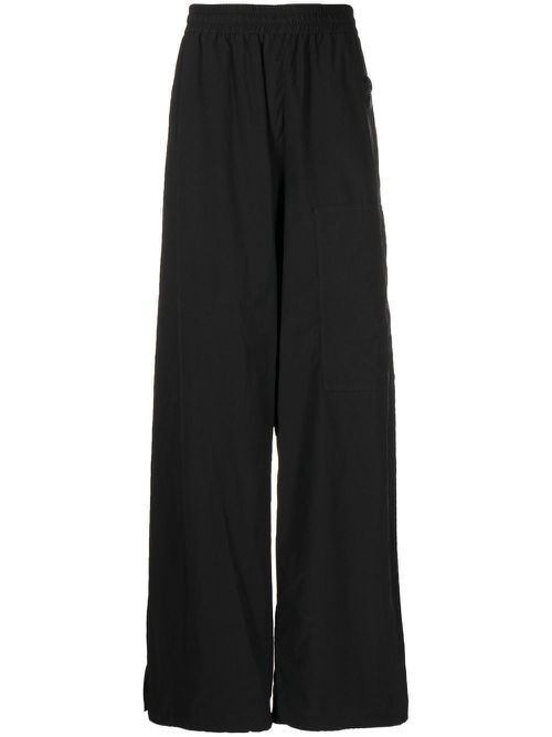 Logo patch track pants - Black