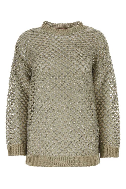 Embellished Crochet Sweater