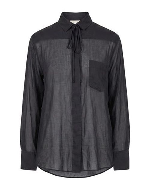 Forte_forte Woman Shirt Black Size 1 Cotton, Silk