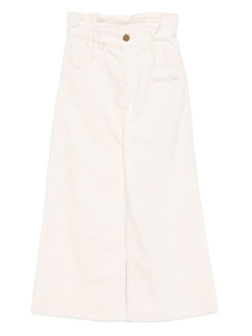 Ribbed corduroy trousers - Neutrals