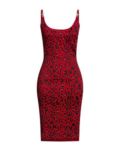Woman Midi dress Red Size 2 Viscose, Polyamide, Polyester, Elastane