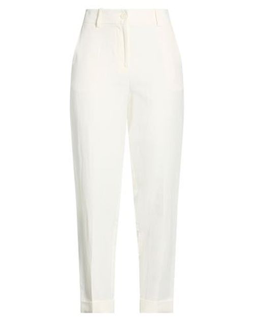 P. a.r. o.s. h. Woman Pants Cream Size S Viscose, Linen