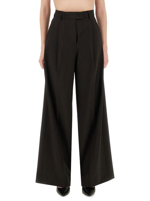 Wide Leg 100% Virgin Wool Pants