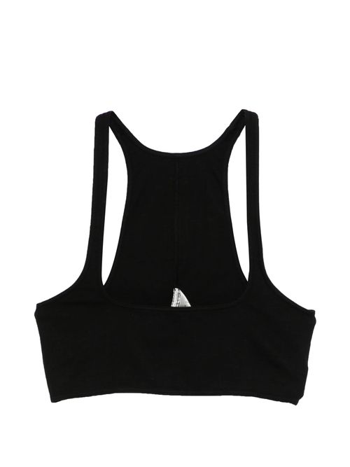Racerback Cropped Cotton Tank