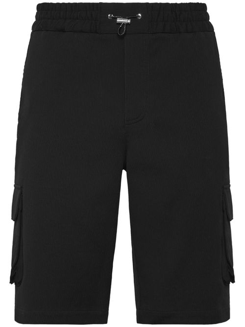 Cotton cargo shorts - Black