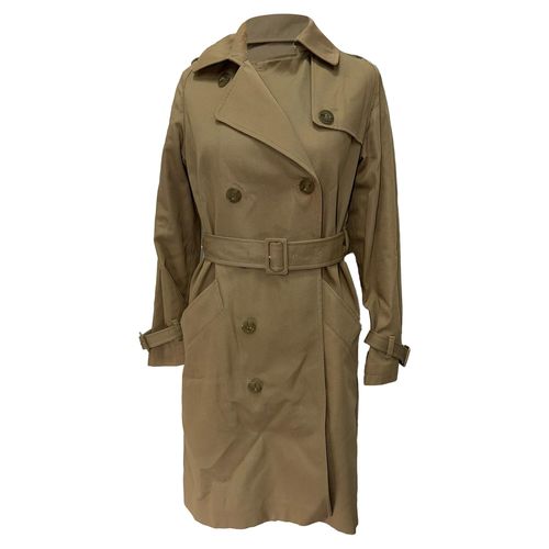 A. P.C. Greta Trench Coat in Beige Cotton