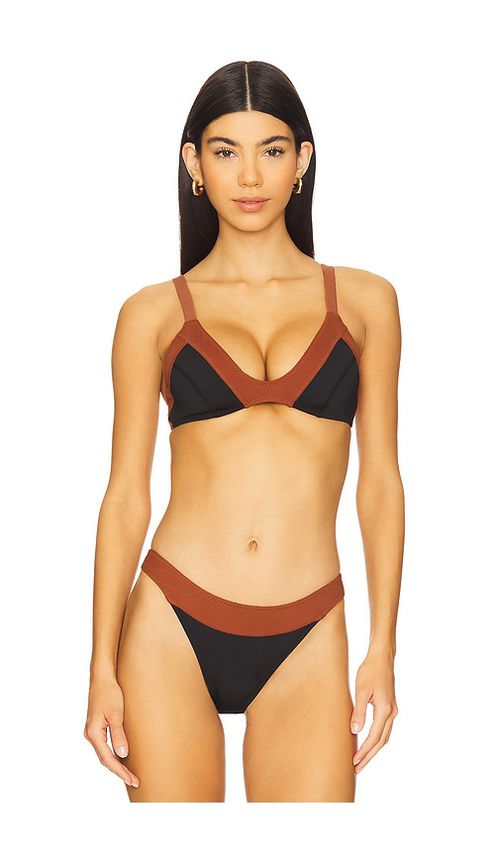 GIGI C Brett Bikini Top in Black. -  XS also in L