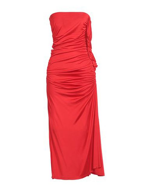 Woman Midi dress Red Size 8 Viscose
