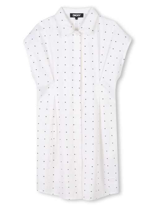 Cotton shirt dress - White