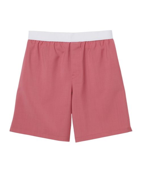 Light wool boxer-style shorts
