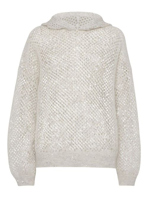 Dazzling mesh jumper - Grey