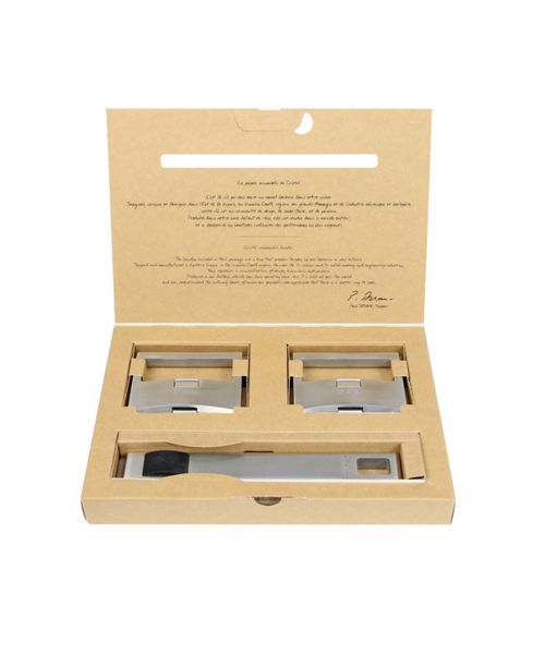 Stainless Steel 3-Piece Strate Removable Handles Set - Silver