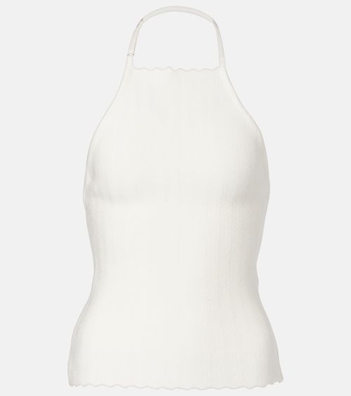 Tablier knitted halterneck top