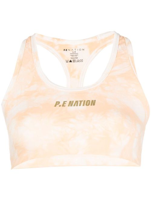 Tie-die sports bra - Orange