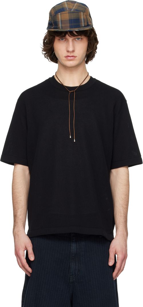 Black Knit T-shirt