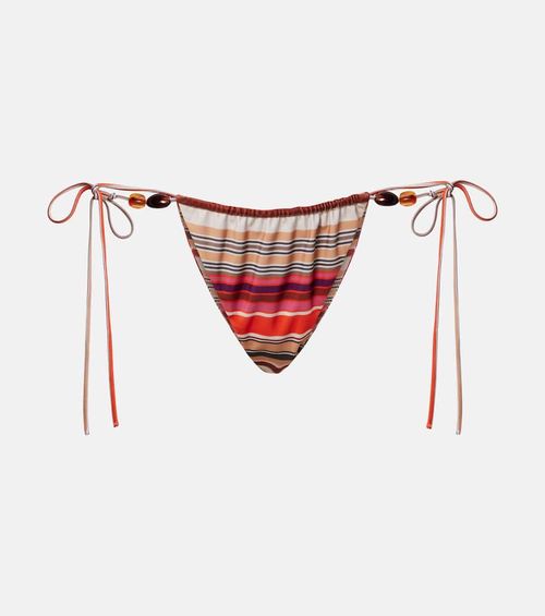 Ombra striped bikini bottoms