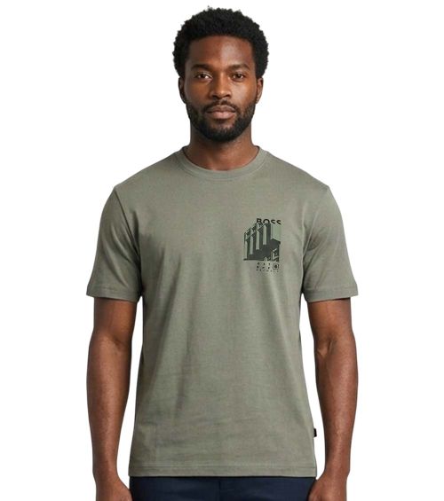 Grey Graphic Crew Neck T-Shirt