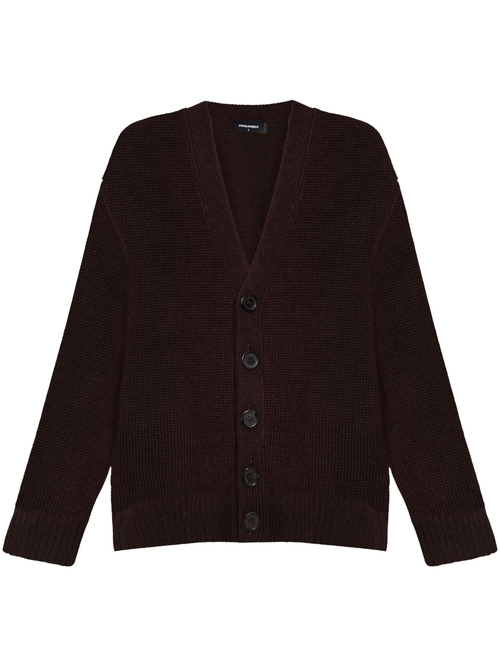 Brown Wool Cardigan