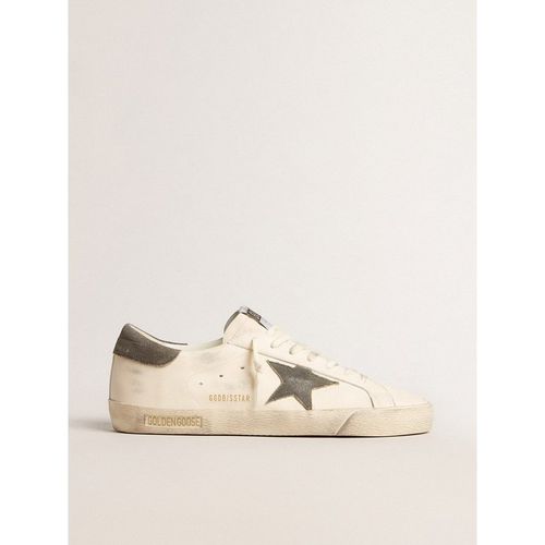 Golden Goose - Super-star In Nappa With Gray Suede Star And Heel Tab, Man