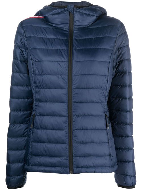 Long-sleeve padded puffer jacket - Blue