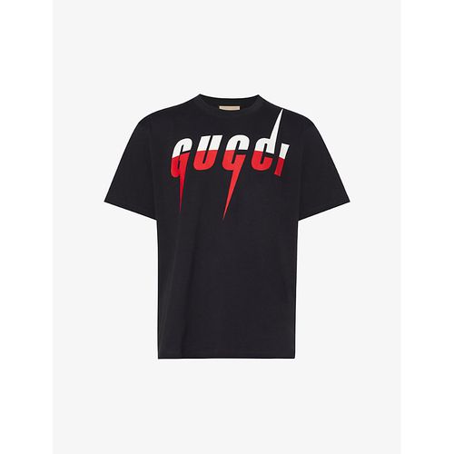 Mens Medley White Red Brand-print Short-sleeved Cotton-jersey T-shirt