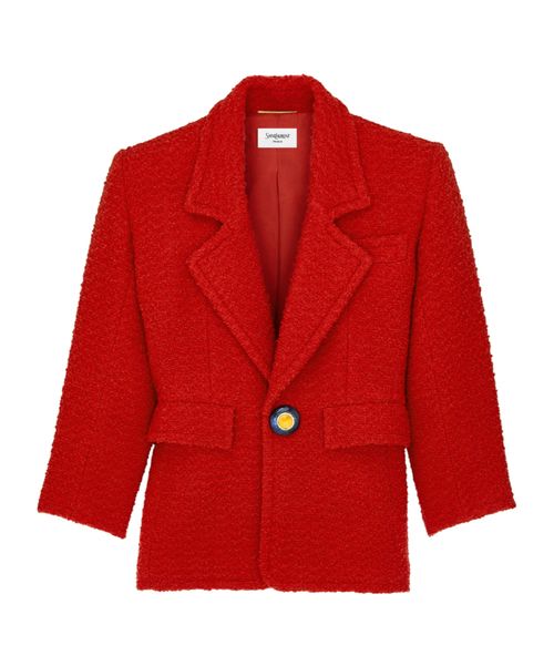 Single-breasted jacket in tweed