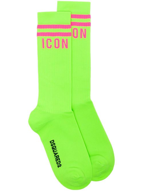 Icon striped crew socks - Green