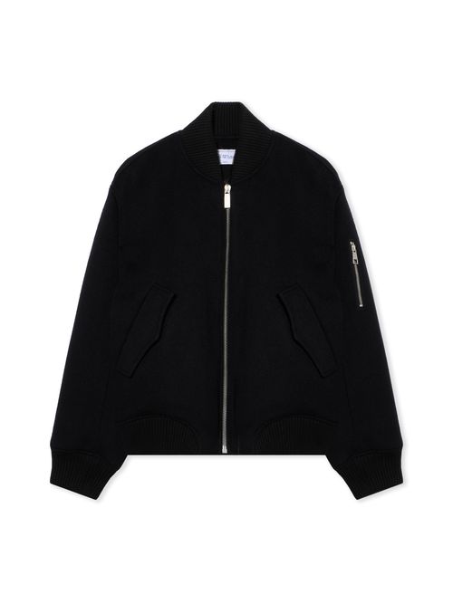 Quote Bomber Jacket - Female Outerwear Black