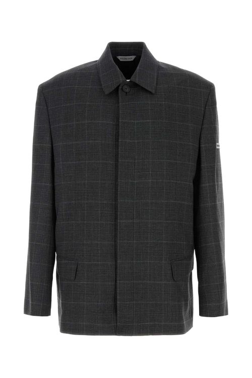 Embroidered Wool Blazer