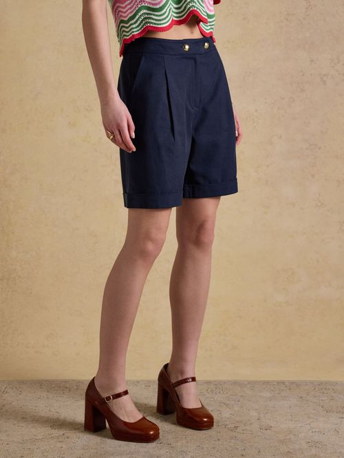 Bay Navy Smart Tailored Shorts