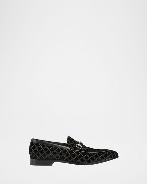 Men's Next Velvet and Leather Bit Loafers