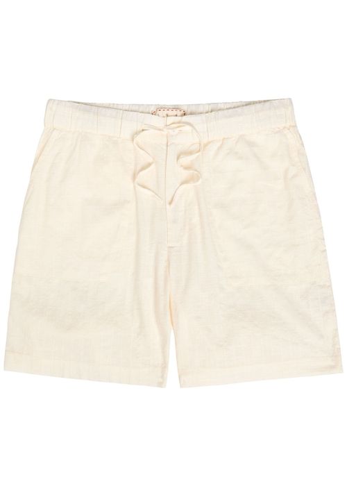 Escubelle Embroidered Cotton-blend Shorts